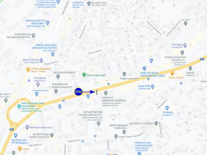 Билборд A в Чернигове проспект Победы 41 схема