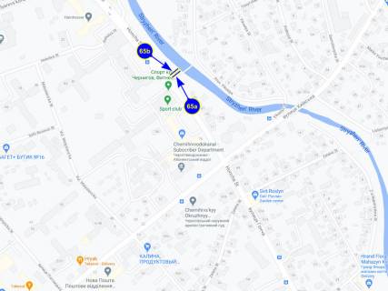 Билборд A в Чернигове, 6х3  вул. Гонча, 84 (сторона А) схема