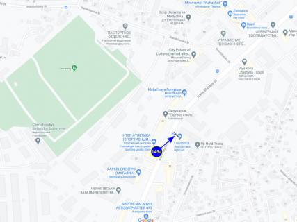 Билборд A в Чернигове ул. Ивана Мазепы 18 схема