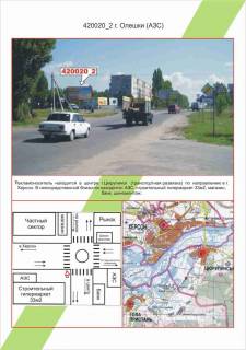 Билборд A в Алёшки (Цюрупинск) Олешки, АЗС,  фото 1