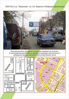 Билборд A в Херсоне Шуменський, вул. Лавреньова - вул. Св. Кирила і Мефодія (вул.Димитрова) (піццерія),  фото 1