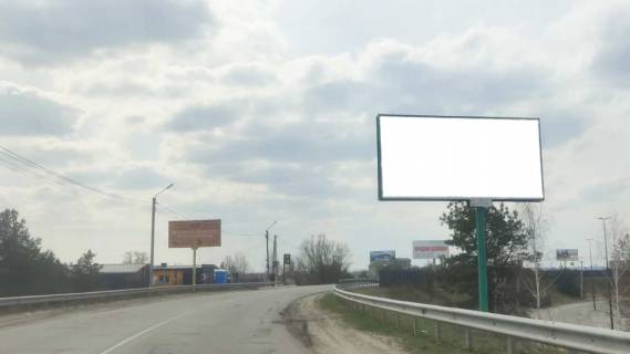 Білборд, Бігборд (Борд)  A у Київських трасах автомобільна дорога Р-69 “Київ-Вишгород-Десна-Чернігів”,1750 м. після повороту з вул. Лісовий, у напрямку із с. Хотянівка у м. Вишгород,праворуч Фото 1