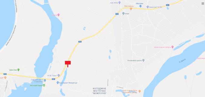 Білборд, Бігборд (Борд)  B у Київських трасах, 6x3  330м. після повороту на масив «Міжріччя», праворуч, у напрямку з м.Вишгорода в с. Хотянівка схема