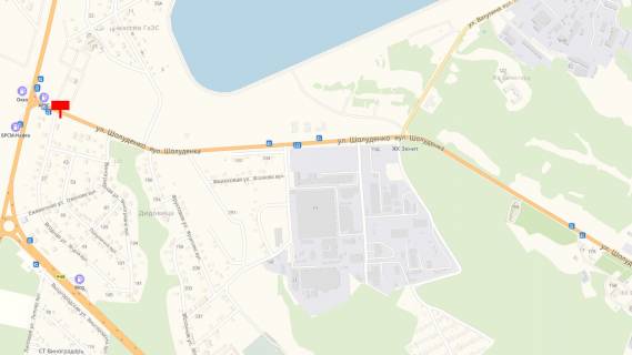 Билборд B в Вышгороде, 6x3  вул. Шолуденко, після дорожнього знаку “Вишгород”, праворуч,напрямок у м. Вишгород з автомобільної дороги Р-02 “Київ-Іванків-Овруч” схема