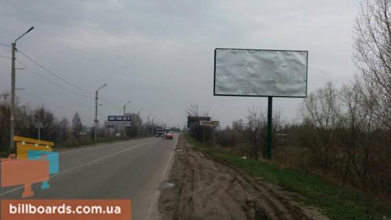 Билборд A в Хотяновке, 6x3  вул. Валова, у напрямку м. Вишгород, 50 м. після автобусної  зупинки «Хотянівка», праворуч фото 1