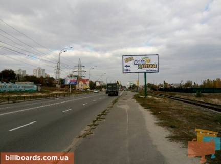 Билборд A в Вышгороде, 6x3  вул. Набережна, праворуч, напрямок у м. Вишгород, перед зупинкою, перед початком території яхт-клубу “Оріанна” фото 1