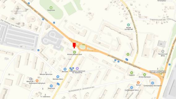 Сiтiлайт A у Вишгороді Вул. Шолуденка, 40 м. до повороту на пр-т Мазепи схема