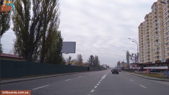 Билборд B в Вышгороде, 6x3  вул. Набережна, праворуч, напрямок у бік Набережної Київського водосховища, 150 м. після повороту на “Дерев’яний ринок”, навпроти будівництва “Берегиня” фото 1