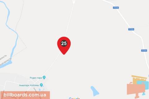 Билборд B в Коблеве, 6х3  между курортной зоной и селом схема
