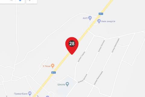 Билборд A в Коблеве, 6х3  трасса М14 последний на территории села схема