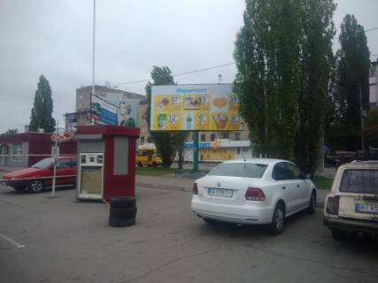 Билборд A в Кременчуге, 3х6  вул. Халаменюка, зуп. "Залізничний вокзал" фото 1