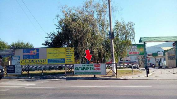 Нестандарт A в Кременчуге вул. Вадима Пугачoва - пр. Свободи (опт. База) № 7 (1 х 3 м.) фото 1