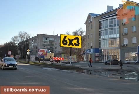 Білборд, Бігборд (Борд)  A у Новомосковську, 3x6  ул.Гетьманская 19 а Фото 1