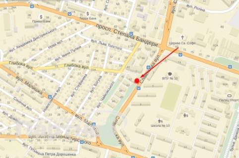 Билборд A в Тернополе, 3х6  Слівенська схема