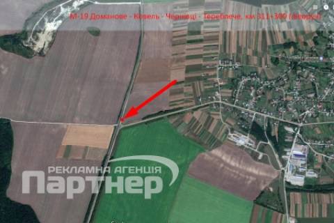 Билборд A в Тернополе  траса Тернопіль-Кременець схема