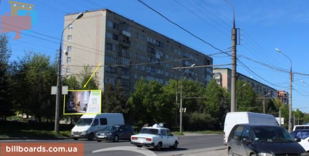 Білборд, Бігборд (Борд)  B у Тернополі, 3х6  Протасевича Фото 1