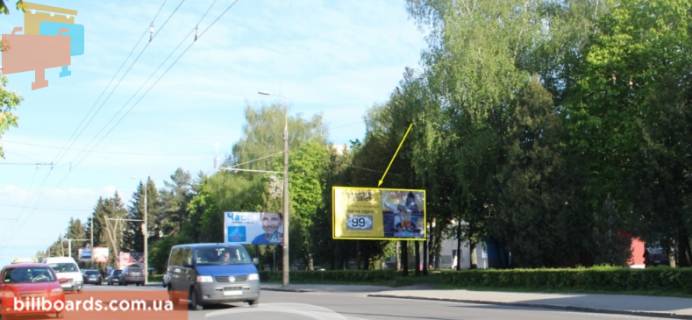 Білборд, Бігборд (Борд)  A у Тернополі, 3х6  С. Бандери Фото 1
