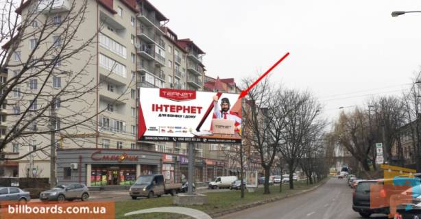 Билборд B в Тернополе, 3х6  С. Крушельницької фото 1