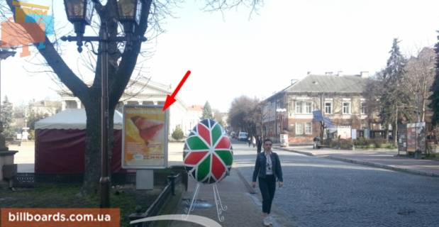 Ситилайт B в Тернополе, 1,2х1,8  бульвар Т. Шевченка фото 1