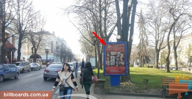 Ситилайт A в Тернополе, 1,2х1,8  бульвар Т. Шевченка фото 1