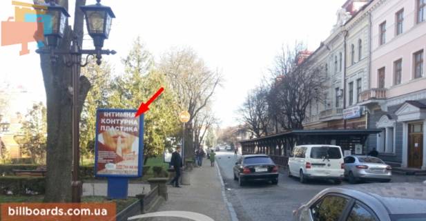 Ситилайт B в Тернополе, 1,2х1,8  бульвар Т. Шевченка фото 1