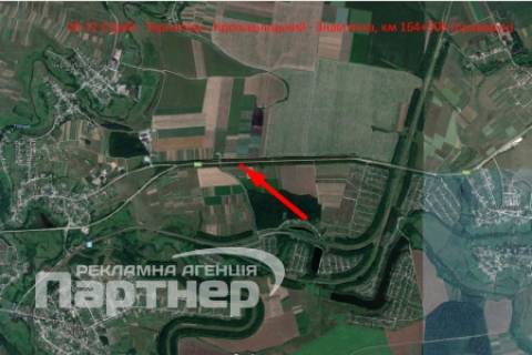 Билборд A в Тернополе  траса Тернопіль-Хмельницький схема