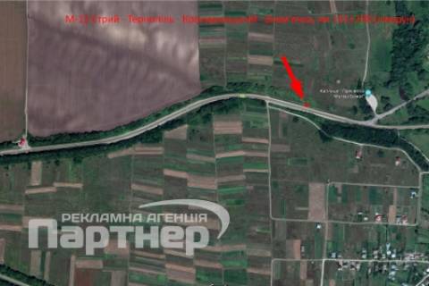 Билборд B в Тернополе  траса Тернопіль-Хмельницький схема
