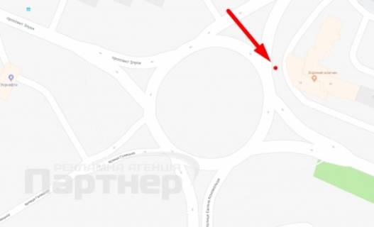 Билборд A в Тернополе, 3х6  Генерала Тарнавського схема