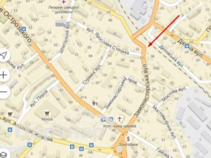 Білборд, Бігборд (Борд)  A у Тернополі Замонастірська схема