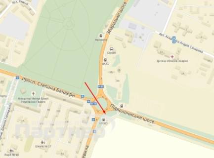 Білборд, Бігборд (Борд)  A у Тернополі Протасевича схема