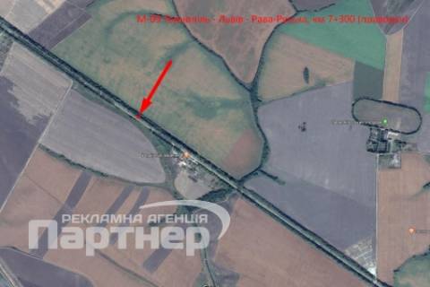 Билборд B в Тернополе  траса Тернопіль-Львів схема