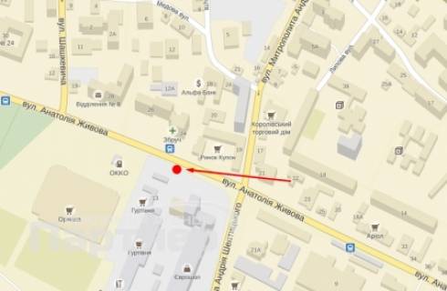 Билборд A в Тернополе, 3х6  Живова схема
