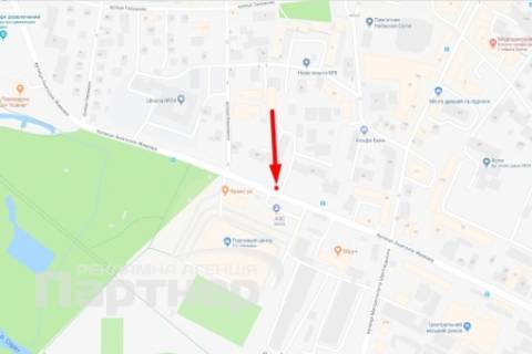 Білборд, Бігборд (Борд)  B у Тернополі, 3х6  Живова схема