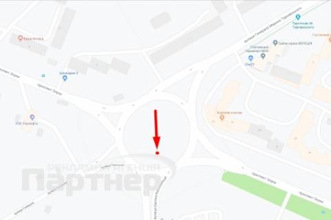 Білборд, Бігборд (Борд)  B у Тернополі, 3х6  Злуки п-кт схема