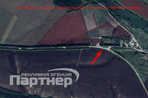 Билборд A в Тернополе  траса Тернопіль-Хмельницький схема