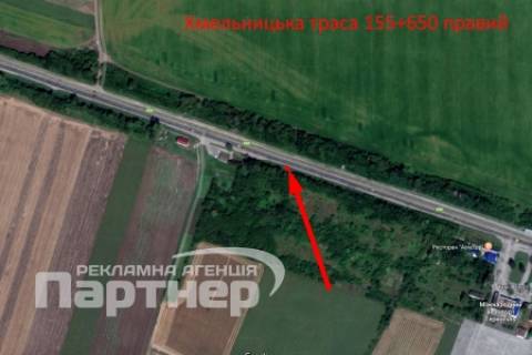 Билборд B в Тернополе  траса Тернопіль-Хмельницький схема