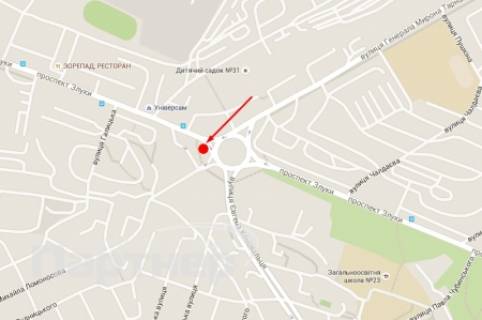 Білборд, Бігборд (Борд)  A у Тернополі, 3х6  Злуки п-кт схема