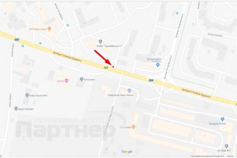 Білборд, Бігборд (Борд)  A у Тернополі, 3х6  С. Будного схема