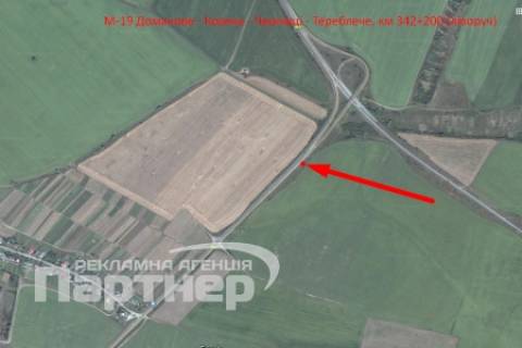 Билборд B в Тернополе  траса Тернопіль-Чернівці схема