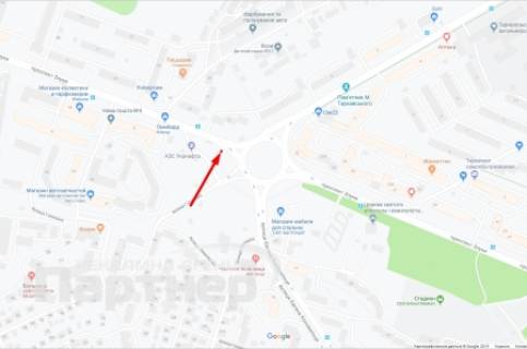 Білборд, Бігборд (Борд)  A у Тернополі Злуки п-кт схема