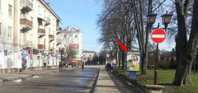 Ситилайт B в Тернополе, 1,2х1,8  бульвар Т. Шевченка фото 1