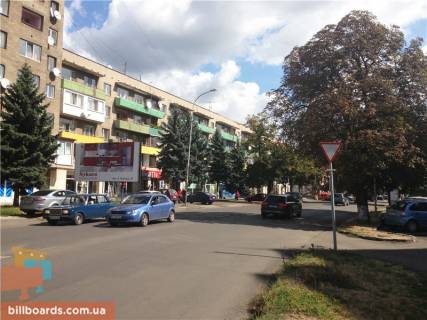 Билборд B в Берегово вул.Толстого,44, центр, напрям - пл.Ш.Петефі фото 1