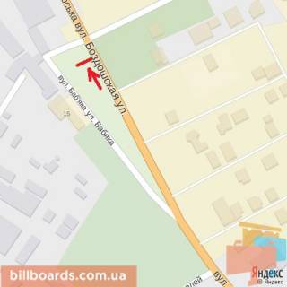 Білборд, Бігборд (Борд)  B у Берегово вулБаб'яка -вул.Cнігурського, ТЦ Епіцентр, напр.-вул.Капушанська схема