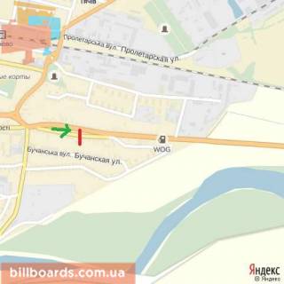 Билборд A в Берегово вул.Незалежності, виїзд з міста в напр.с.Бедевля, смт.Солотвино, Рахів схема