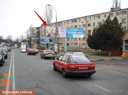 Білборд, Бігборд (Борд)  A у Одесі Среднефонтанская пл. левый Фото 1