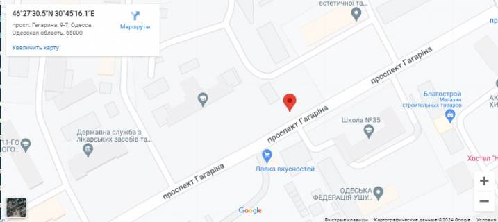 Призма A в Одессе Гагарина-6  ПРИЗМА - 499551 схема