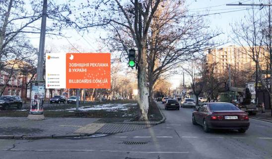 Билборд A в Одессе Адміральський пр-т - вул. Краснова (в центр) фото 1