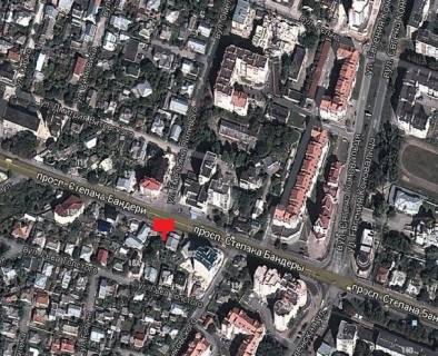 Билборд B в Тернополе, 3х6  вул.С.Бандери- навпроти супермаркету КИЇВ схема