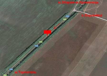 Билборд A в Тернопільських трасах, 3х6  Кременецька траса 10 А (в місто) схема