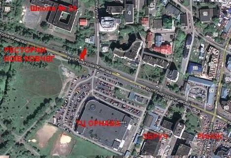 Билборд A в Тернополе, 3х6  вул. Живова - навпроти ТРЦ "ОРНАВА" схема